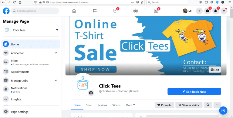 Facebook page Setup